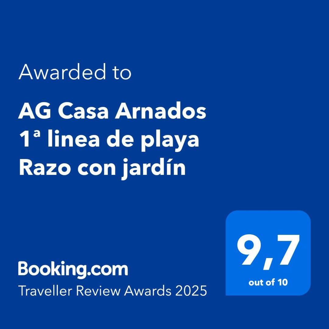 Ag Casa Arnados 1ª Linea De Playa Razo Con Jardi Apartment Exterior photo